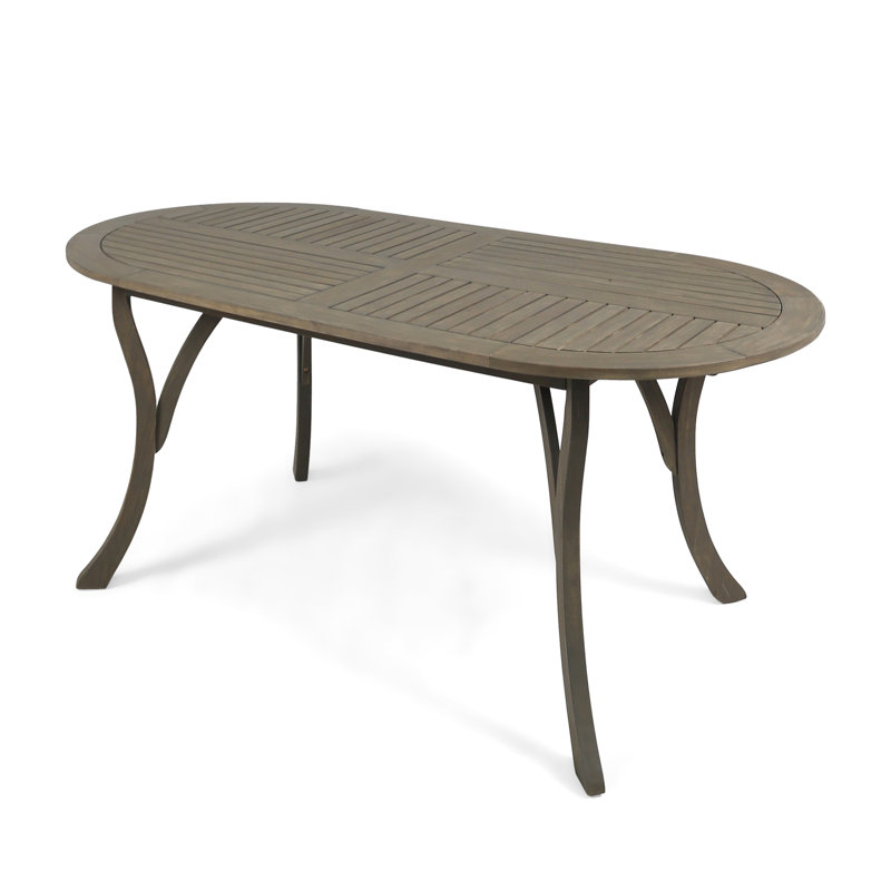 Table de salle à manger en bois 70 po - Ambiance grise élégante pour une finition de table attrayante