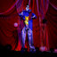 Haunted Hill Farm - Clown animé d'Halloween 5 pi 11 po avec tête mobile d'Halloween