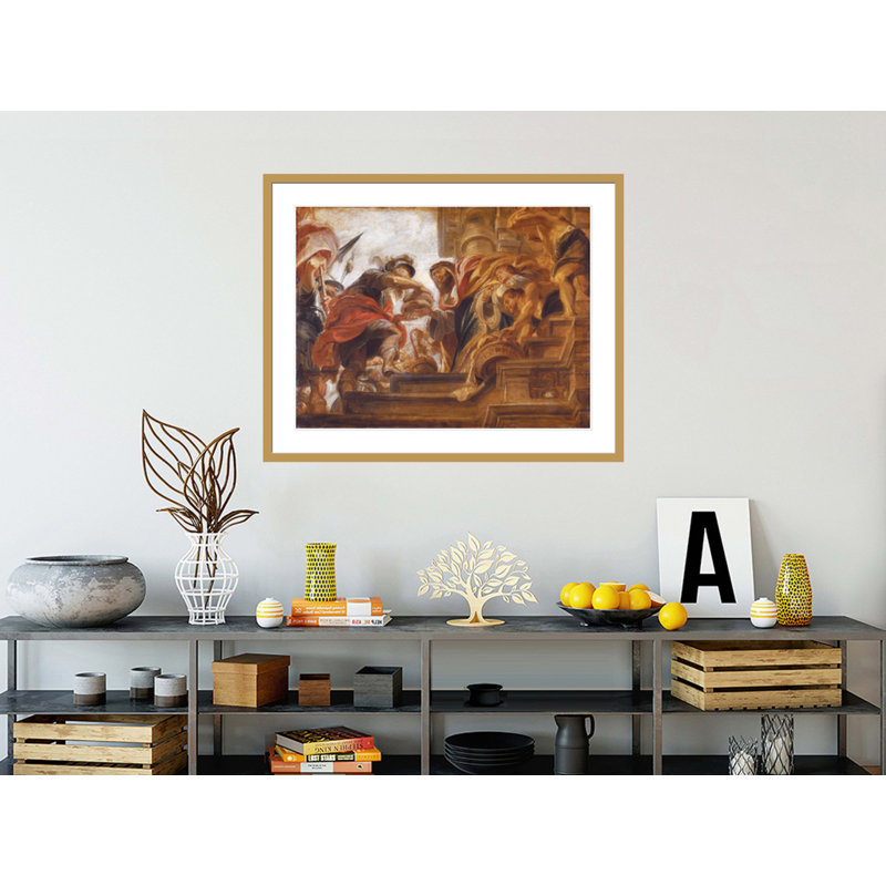 «Abraham and Melchizedek» par Peter Paul Rubens, impression giclée encadrée, H 33,09 po x l 41,5 po