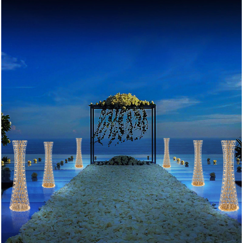63" LED Column Floor Lamp, Gold