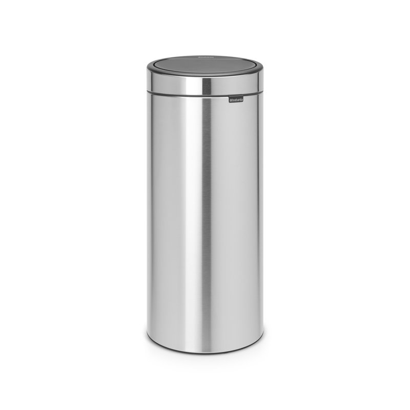 Brabantia 30 Litre Touch Bin, Matt Steel