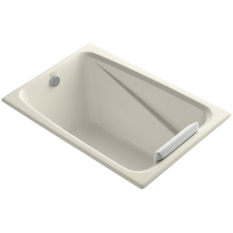 Greek 48" x 32" Drop-in Soaking Bathtub, Almond