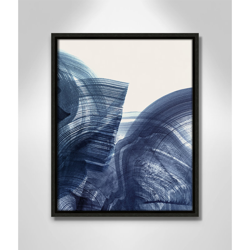 Indigo Crescendo II, impression par , H 15,5 po x l 12,5 po, Flottant espresso