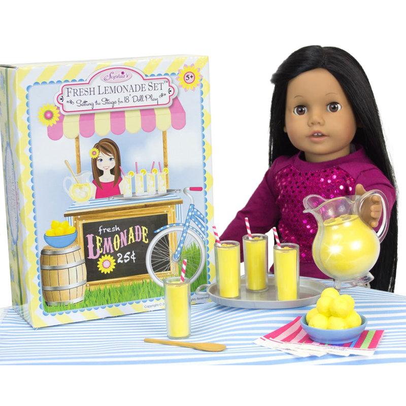 Sophia's 9 Piece Fresh Lemonade Drink Set for 18" Doll