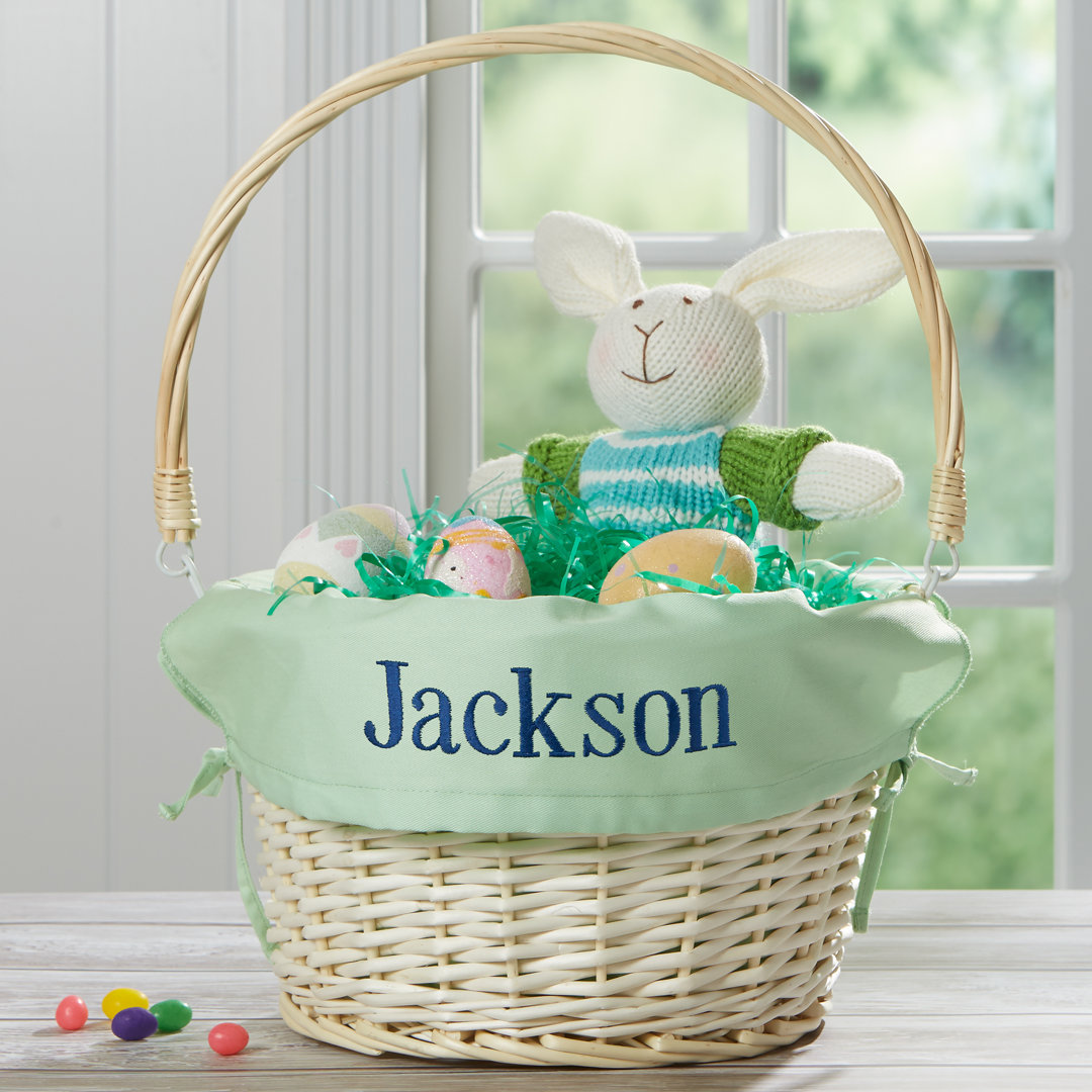 Personalization Mall Wicker Decorative Basket Personalization Mall 
