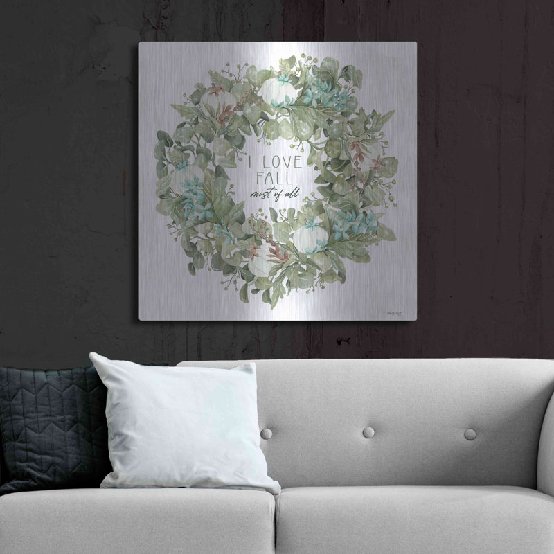 «I Love Fall Wreath» par Cindy Jacobs, H 36 po x l 36 po