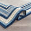 Tapis intérieur / extérieur ivoire / bleu marine Coastal Border-735987772-735987773