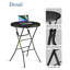 Table de banquet pliante ronde en plastique 31,5 po, portable pour les fêtes et les événements en plein air-124624755-136995777