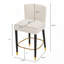 Tabouret de bar avec repose-pieds élégant et revêtement moelleux pour une expérience luxueuse-405451203