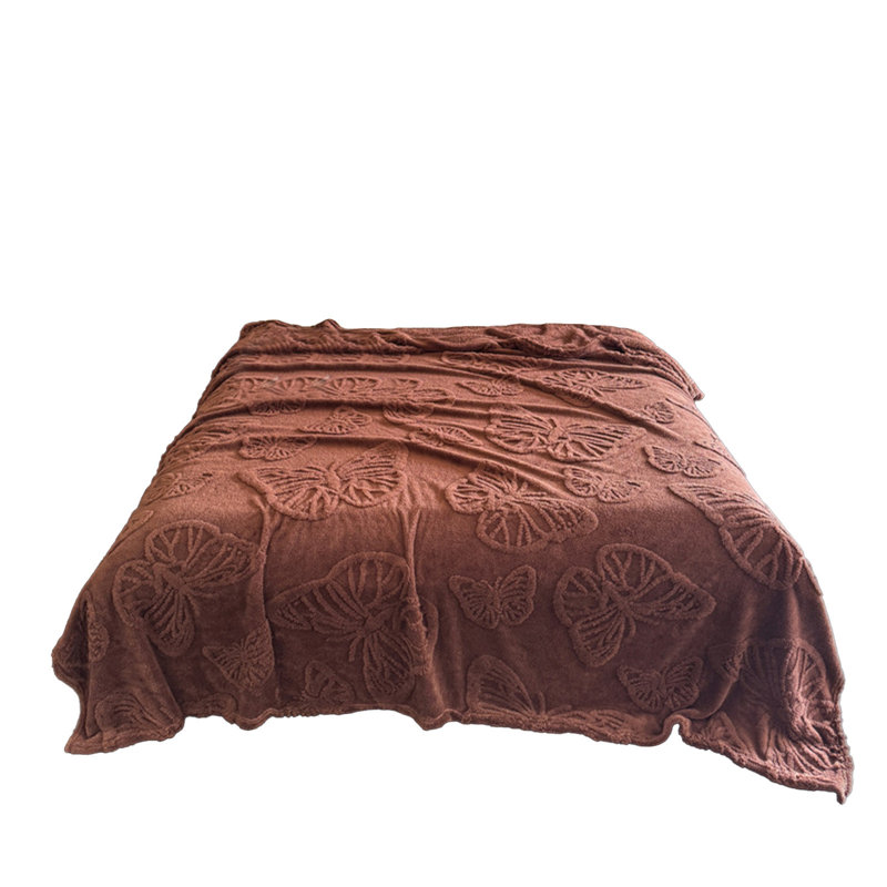 Jeté de canapé confortable en taffetas Color Style de Kondieu, Brown
