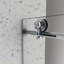 5476 porte de douche fixe et une porte décalée sans cadre