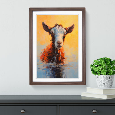 Goat Impressionism - Framed Print