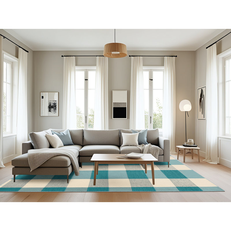 Tapis botanique lavable à la machine, Rectangle 8 pi x 12 pi