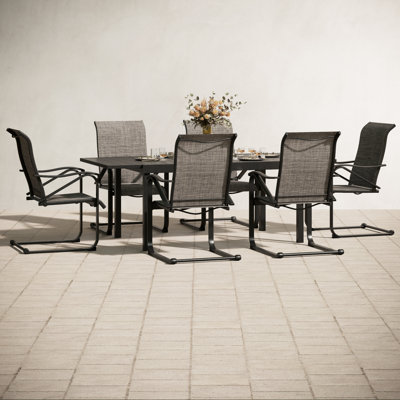 Alyah Rectangular 6 - Person 61.4'' Long Dining Set