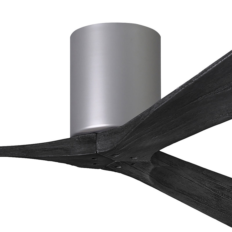 Irene Ceiling Fan, Brushed Nickel, Matte Black, 52"