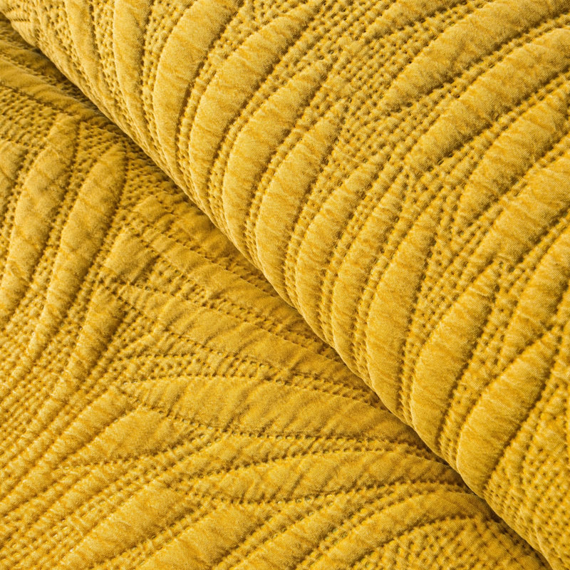 Rhoden Floral Bedspread, W170 x L210cm, Yellow