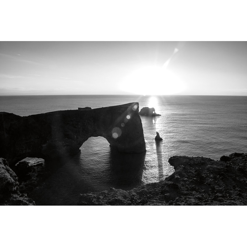 Dyrholaey by Laura Marshall - No Frame Print on Canvas, 20cm H x 30cm W x 3.8cm D