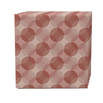 Cotton Twill Geometric Square Napkin