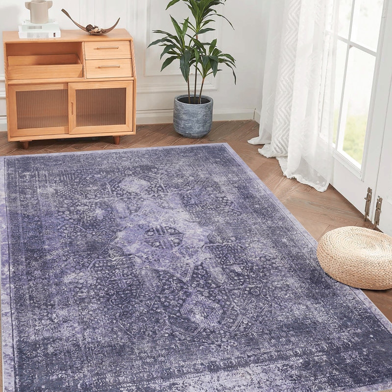 Rayon / Viscose Striped Rug