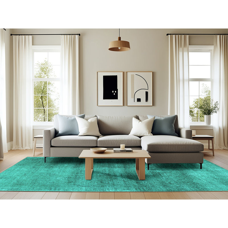 Enzie Performance Indoor Rug, Rectangle 6' x 9'