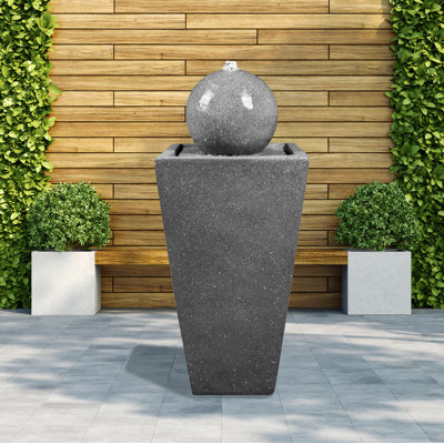 Glendarious Handcrafted Outdoor Floor Pool Fountain with Lights