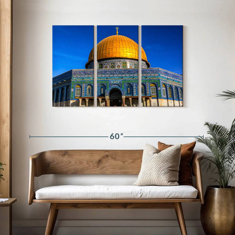 Rorry Dome Of The Rock Mosque, 28" H x 45" W