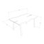 Vsevidof Oak Rectangular Wood Top Dining Table with Steel Base-1303038475-1303038519