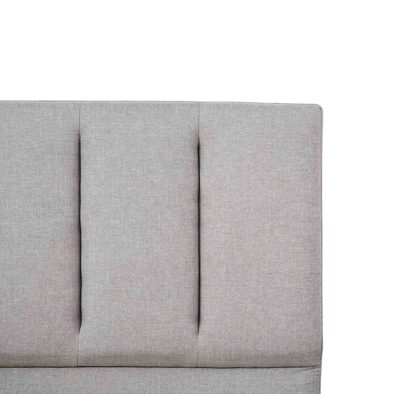 Structure de lit tapissier avec tête de lit capitonnée