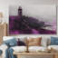 Mauve et gris, phare brumeux, rocher I - phares, art mural-144535980-144535957