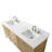 Laval 72" Double Sink Freestanding Bathroom Vanity with Engineered Marble Top-105310778-105310776