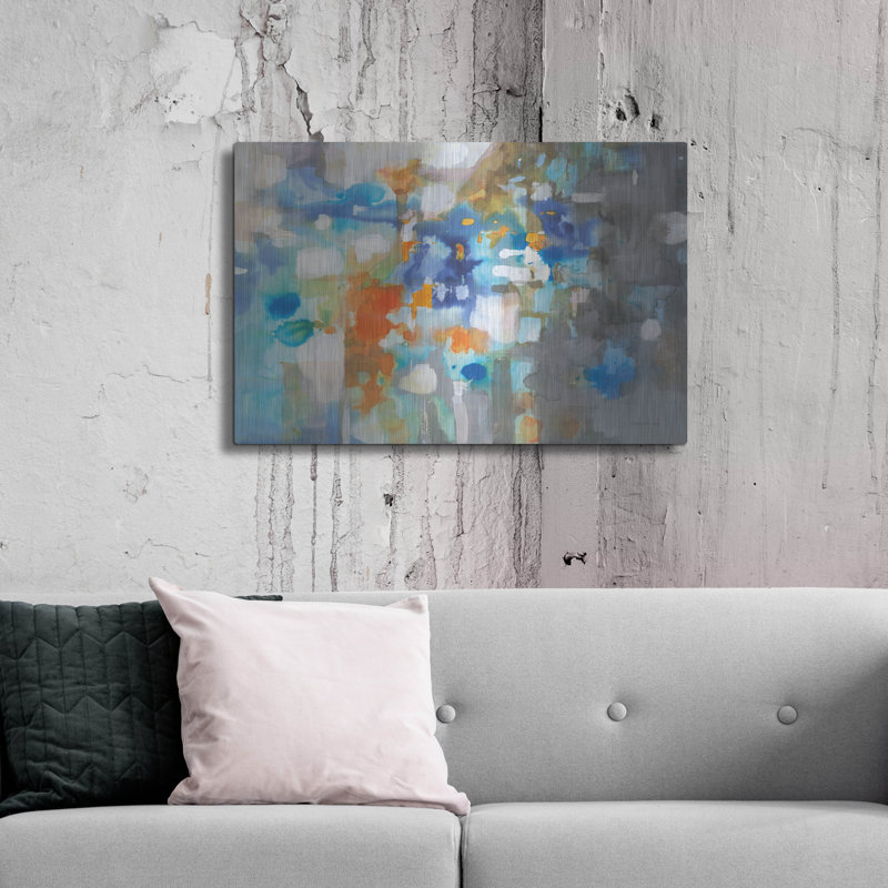 Art mural en métal Wrought Studio ™ «Andes Ink Stain» par Danhui Nai, H 24 po x l 24 po
