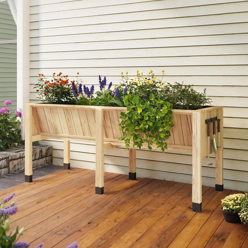 Wood Raised Garden Bed