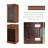 19.69" Brown Rectangular Solid Wood Wine Racks-1468509906