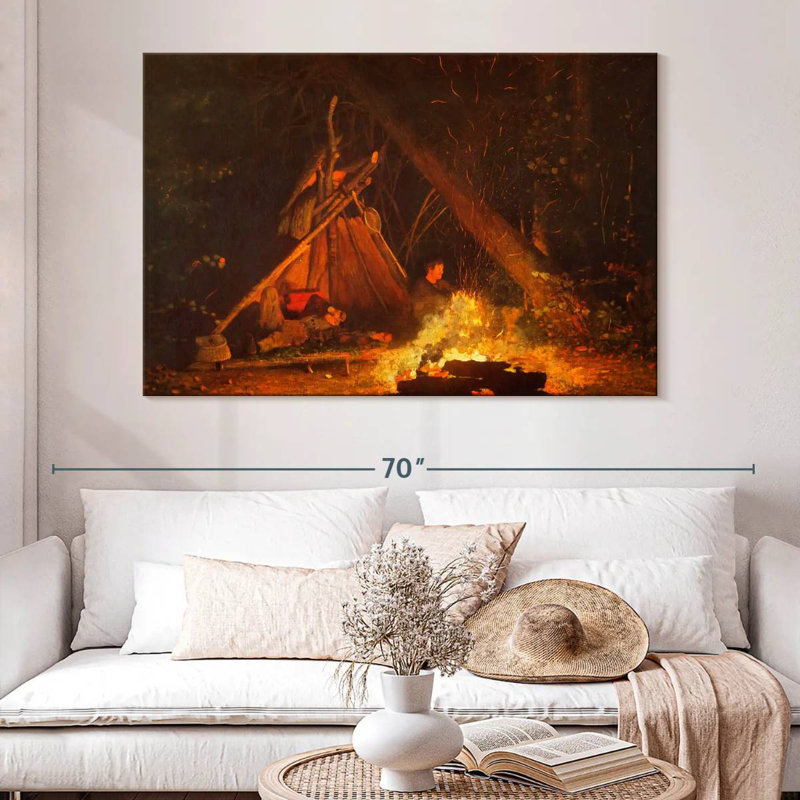 Senne Camp Fire, 34" H x 51" W