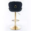 Anmar Swivel Upholstered Adjustable Height Bar Stool with Steel Frame-843830378