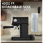 Machine à espresso verticale 20BAR Slim - réservoir amovible 43 oz, mousseur à lait et chauffe-tasse intégré, noir