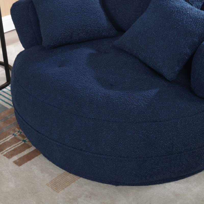 Canapé-lit simple Chenille, Marine