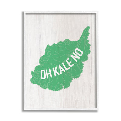 Oh Kale No Clever, illustration rustique typographique