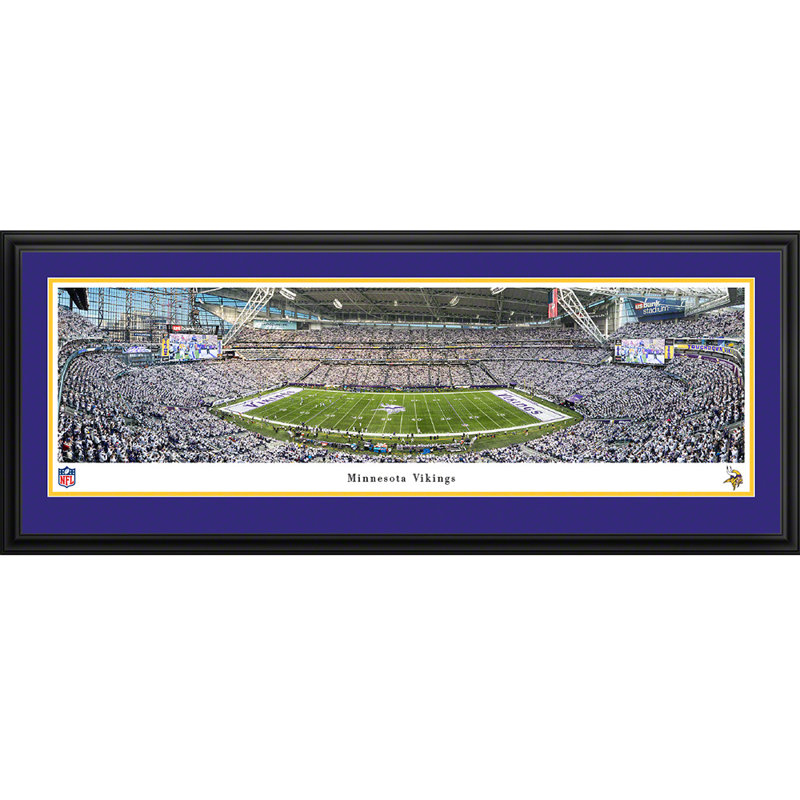 Vikings du Minnesota par James Blakeway - photographie, H 13,75 po x l 40,25 po x P 0,88 po