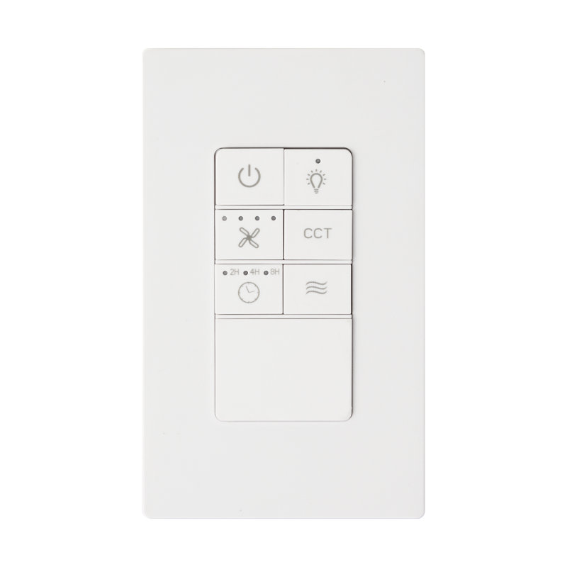 Télécommande murale blanche à 6 vitesses pour ventilateurs de plafond