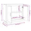 Jaylind Sideboard 80x40x75 cm Engineered Wood-849442875