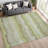 Machine Washable Indoor/Outdoor Lanphear ACN2397 Stripes Rug-437780236