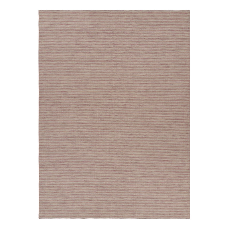 Scandinavian Wool Striped Area Rug, Rectangle 8' x 10'