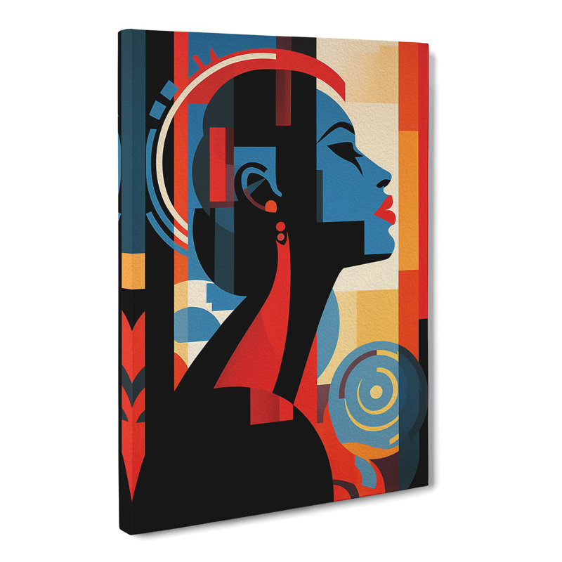 Woman Constructivism No.2 - Wrapped Canvas, 50cm H x 35cm W x 3cm D