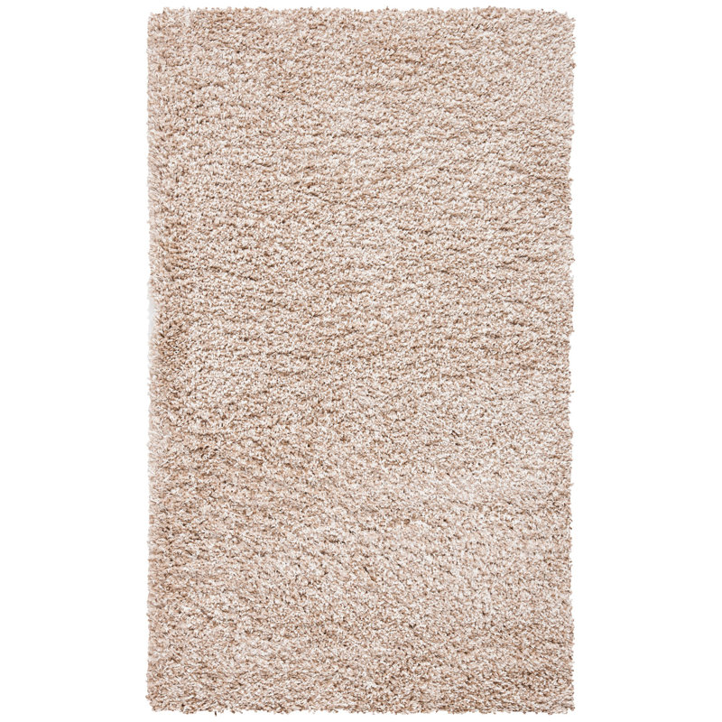 Tapis à poil long de couleur unie Performance Angeliya, Rectangle 6 pi 7 po x 9 pi 6 po