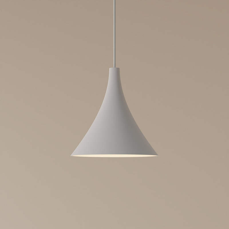 Gota Pendant Light, Snow, White, 20" H x 9.84" W x 9.84" D