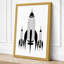 Rocket Fleet Ascent Mid-Century - Wrapped Canvas-1696922213-1696922226