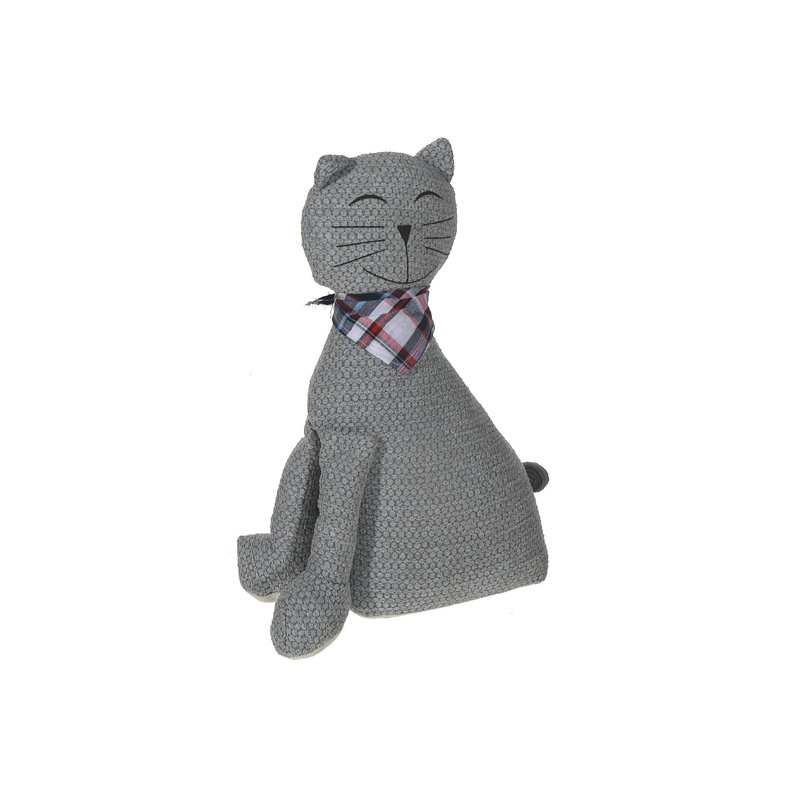Butoir de porte pour chat assis