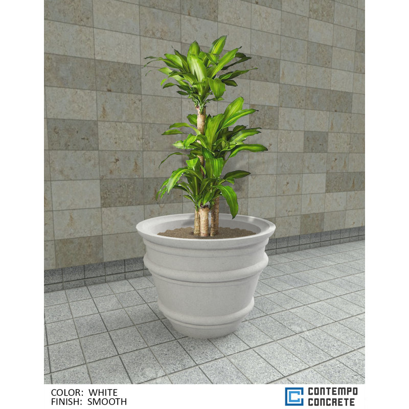 Mela Planter, Smooth White