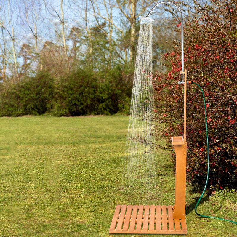 Solid Wood Shower Rack